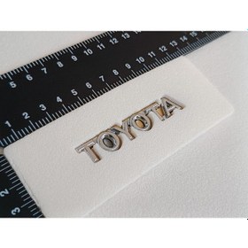 Resim Toyota Rav4 2000-2005 Uyumlu Toyota Krom Bagaj Yazısı 100mm 3m 3d Abs 