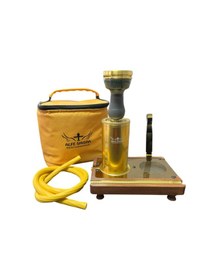 Resim Alfeshisha Wooden Modern Gold Nargile 