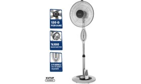 Resim Goldmaster Gm-7922 50W Kutup Ayaklı Kumandalı Vantilatör Beyaz Renk ile Yüksek Performans 
