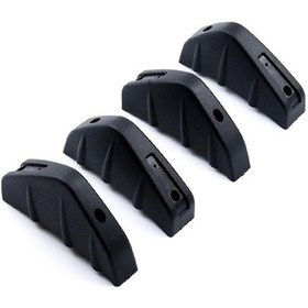 Resim Maoyaya Suntek 4 Parça Araç Arka Alt Tampon Kanat Dudak Stil A Aksesuar 