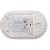 Resim D4348 10-24v 3-3.5w 4000-4500k 280lm Rv Yat 24 Adet Led Lambalar Dome Işık Tavan Lambası, Bağımsız Anahtar Kontrollü 