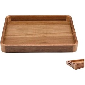 Resim Atby Akasya Tepsi Ahşap 