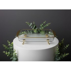 Resim Elta Collection Mini Ayaklı Sunum Servis Ve Derin Borcam Gold 