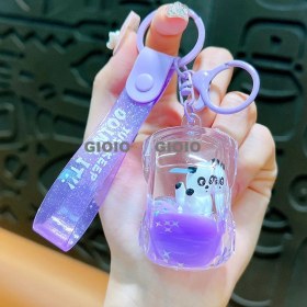 Resim Silver1 Yeni Sevimli Çizgi Film Işıklı Işık Kulomi Büyük Kulak Köpek Hediye Kutusu Anahtarlık Araba Okul Çantası Dıy Kolye Hediye (Yurt Dışından) 