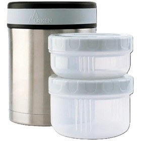 Resim Laken 18/8 Çelik Yemek Termosu 1l + Neopren Kılıf - City - Lkdlp10c Çok Renkli 