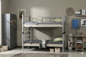 Resim YURT METAL RANZA, GRİ, 90X200 