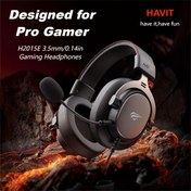 Resim HAVIT Pro Gamer Kulaklıklar, 3.5mm Jak, 53mm Dinamik Ses, Katıksız Oyun Deneyimi, Omnidirectional Alım, Çıkarılabilir Mikrofon, Rahat Dolgulu Kulak Kapakları, Siyah Kırmızı Vurgularla, Oyun Kulaklıkları 
