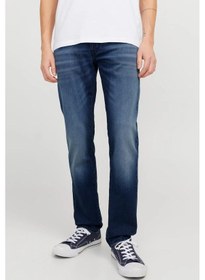 Resim Jack & Jones Erkek Jjımıke 5 Cepli Jean Pantolon 12269601 Mavi Mavi 