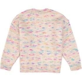 Resim U.S. Polo Assn. Kız Çocuk Neon Pembe Payet İşlemeli Bisiklet Yaka Kazak 50314362-VR105 