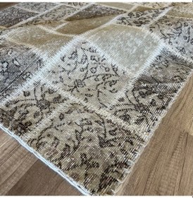 Resim Hoom Rugs Patchwork Krem El Dokuma Kilim KREM 