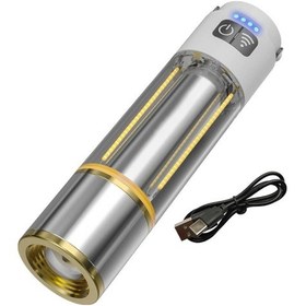 Resim Gold Police Gp-222 Çok Fonksiyonlu Kamp Lambası 1000 Lümen Gümüş 