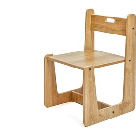 Resim Minera 2-4 Yaş Turna Model Ahşap Montessori Aktivite Oyun Çalışma Sandalyesi (1 Sandalye) 