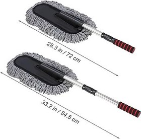 Resim ULTECHNOVO 2 Adet Esnek Araba Temizleme Fırçası Araç ve Kullanımı için Toz Fırçası 