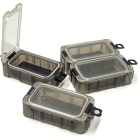 Resim 4 parça/set Balıkçılık Ekipmanları Balık Kanca Aksesuarları Saklama Kutusu Serbestçe Montajlanabilir ve Kullanılabilir 