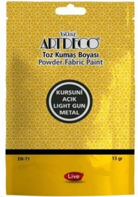 Resim Artdeco Toz Kumaş Boyası Kurşuni Açık 13 G 