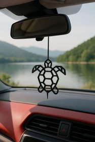 Resim Oppy Kaplumbağa Şeklinde Salıncakta Sallanan Dikiz Aynası Süsü 