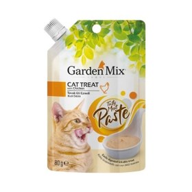 Resim Garden Mix Tavuk Etli Ezme Sıvı Kedi Ödül Maması 1 Adet 80 Gr 