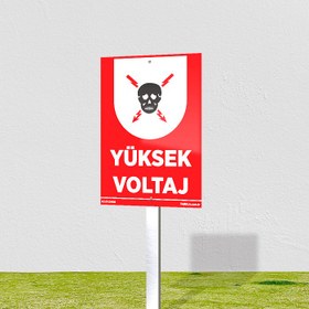 Resim Yüksek Voltaj Levhası - 35x50 cm / Kompozit 
