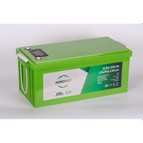Resim Agromot 200ah 12.8v Volt Lcd Ekran & Bluetooh Lityum Akü Lifepo4 