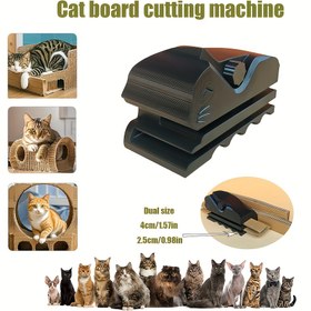 Resim 1 Siyah Kedi Yalama Tahtası Kesici, Yükseltilmiş Boyut ve Hiss, 2 Boyutu Kesebilir 4cm/1.57in-2.5cm/0.98in 3D Baskılı Yaratıcı DIY Evcil Hayvan Malzemeleri, Derzli Plastik Aracı Çizilmeye Dayanıklı, Mükemmel Sanat Projeleri ve El Sanatları Oyuncakları İçin, Kedi Yalama Oyuncakları 