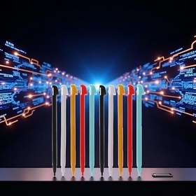 Resim ZhangyiHot 10Pcs Stylish Color Touch Stylus Pen Compatible for Wii U WIIU Gamepad Console Accessories(ZS318) 