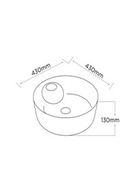 Resim Paluci Alanya White Yuvarlak Lavabo 