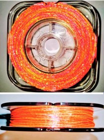 Resim Eagenset Hazır Çapari Kombini Boru Sim Ultraviyole Uv Neon 3 Renkli Turuncu Pembe Fıstık Yeşili Makarada 