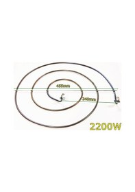 Resim Katmer ısıtıcı rezistansı 45,5cm 220V 2200W 