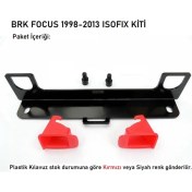 Resim BRK Robotics Focus Birebir Uyumlu Bebek Koltuğu Isofix Aparatı Montaj Vidaları ve Plastiği 