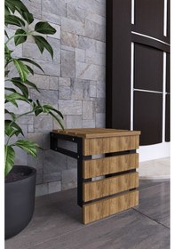 Resim Duvara Monte Katlanabilir Tabure Engeli Tabure Antr Hol Taburesi 