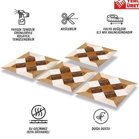 Resim Tink Kendinden Yapışkanlı Ahşap 009 Desenli Pvc Karo 30x30 Cm 