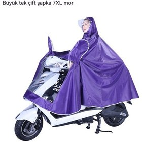 Resim Motosiklet Yağmurluk Panço Kalınlaşır Ve Yağmur Geçirmez Çift Erkek Ve Kadın Genel Panço Beyaz 