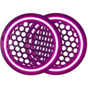 Resim Genel Markalar Neon Işıklı 16 Cm Hoparlör Ve Midrange Kapağı - 2 Adet - Mor 