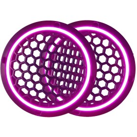 Resim Genel Markalar Neon Işıklı 16 Cm Hoparlör Ve Midrange Kapağı - 2 Adet - Mor 