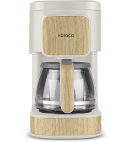 Resim Just Coffee Aroma 2'si 1 Arada Filtre Kahve ve Çay Demleme Makinesi Wood Craft 