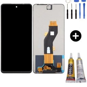 Resim Tecno Spark Go 2025 Uyumlu Servis Lcd Ekran Dokunmatik + Montaj Seti 