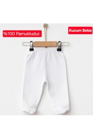 Resim MYGOBEBE Organik Patikli Tek Alt 3'lü Set 