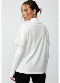 Resim Scorp Chill Kadın Uzun Kollu Koşu Tişörtü Spor Sweatshirt Ekru Standart 