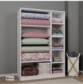 Resim Lucas 3 Kapılı Yüklük, Yorgan, Yastık Dolabı - Mat Beyaz Beyaz 