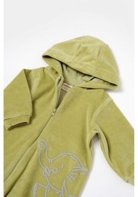 Resim BabyCosy Organik Kadife Kapüşonlu Fermuarlı Tulum Csyk6043 001 