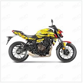 Resim Yamaha Mt 07 2018-2020 Pikachu Graphic Sticker Kit Set Sari 