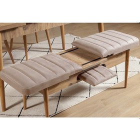 Resim Ahşap Açılır Bench Atlantik Taş 