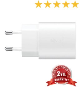 Resim AXYA Samsung M-a-s-note Serisi Uyumlu Typec 25w Hızlı Şarj Aleti Başlık Ep-ta800n Beyaz 