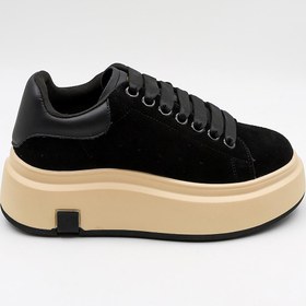 Resim Guja Kadın Kalın Taban Süet Deri Günlük Spor Ayakkabı GJ361 - Siyah - 36 