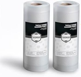Resim VI'ORIO 10 Metre Tırtıklı Rulo Vakum Poşeti Torbası (SEÇENEKLİ) (20 cm) 