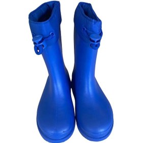 Resim Konçlu Erkek Çocuk Yağmur Çizmesi 26-35 Mavi Mavi 