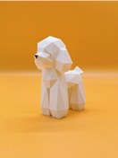Resim shop Modern ve Şık: 3D Baskı Geometrik Köpek Figürü 