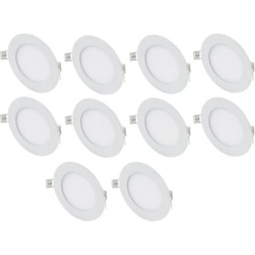 Resim Cata 10 Adet 9 Watt Slim LED Panel Beyaz Işık Metal Kasa CT-5146B 