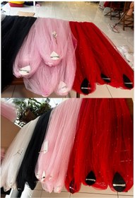 Resim bbays new trend Pembe Boncuklu Duvak,kına Duvak Gelin Duvağı,gelinlik Aksesuarı Nikah ,incili Gelin Duvak 