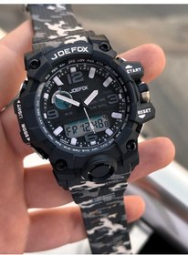 Resim Joefox Digital Ve Analog 2 Yıl Garantili Kronmetre+takvim+alarm+aydınlatma Erkek Kol Saati Joe.bk14 Siyah - Beyaz 